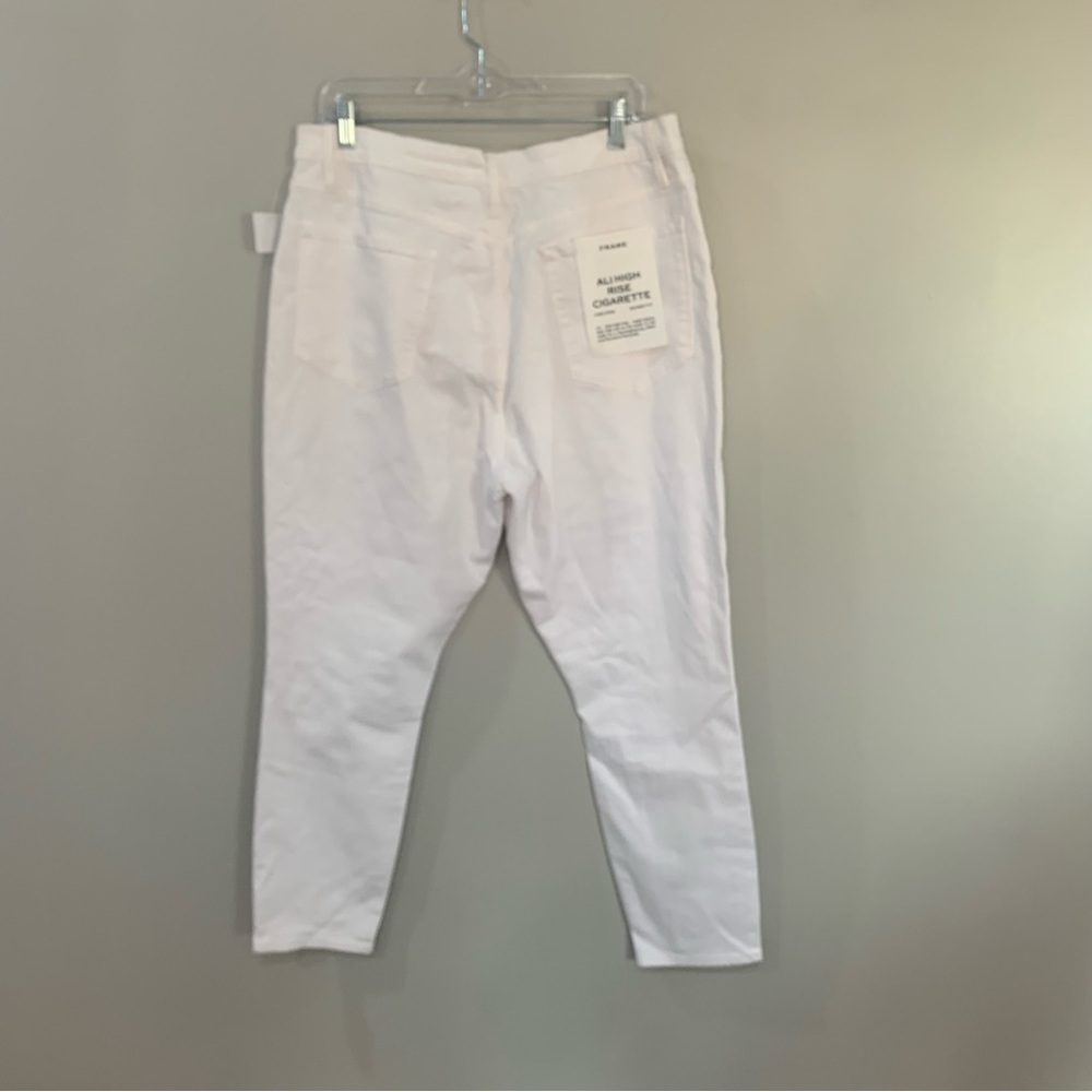✅ NWT Frame Jeans Ali High Rise Cigarette Skinny in White - Picture 6 of 9